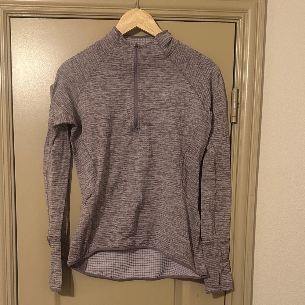 Nike Dri Fit Quarter Zip Purple Small